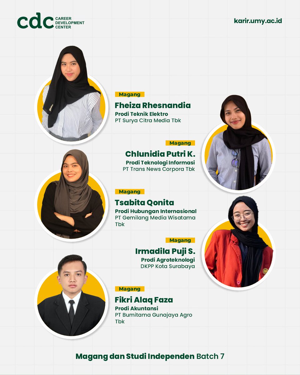 [READY TO BE PART OF MSIB BATCH 7 TAHUN 2024 UMY] 

Selamat atas terpilihnya sebagai mahasiswa Program MSIB Merdeka Belajar Kampus Merdeka Batch 7 Tahun 2024.

#umyogya #umy #lpkaumy #cdcumy #mudamendunia #unggulislami