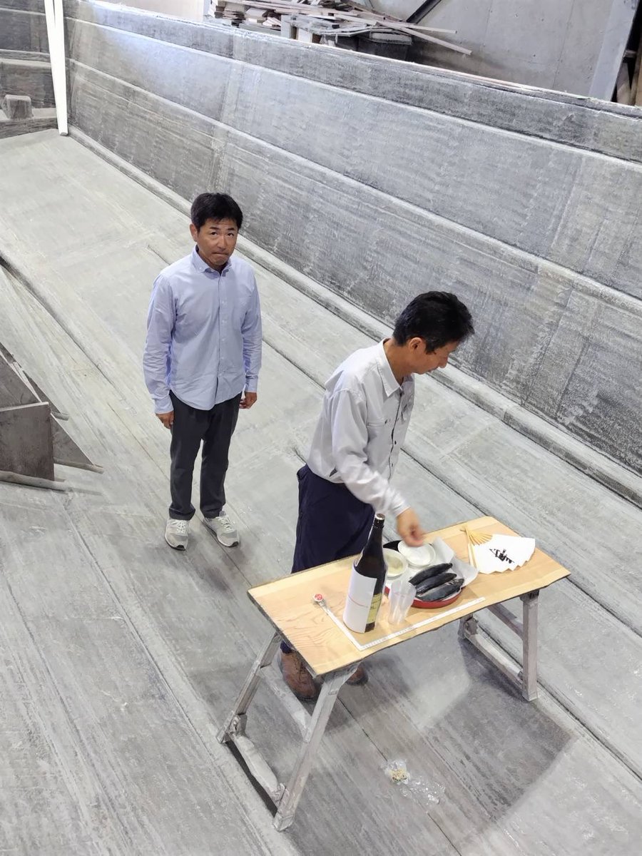 k4126h's tweet photo. 起工式🎵
吉川造船所 https://t.co/kNH2Njt3lI