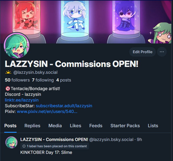 Behold.... My Bluesky 🦋account! Come join me and the other artists migrating! 💚