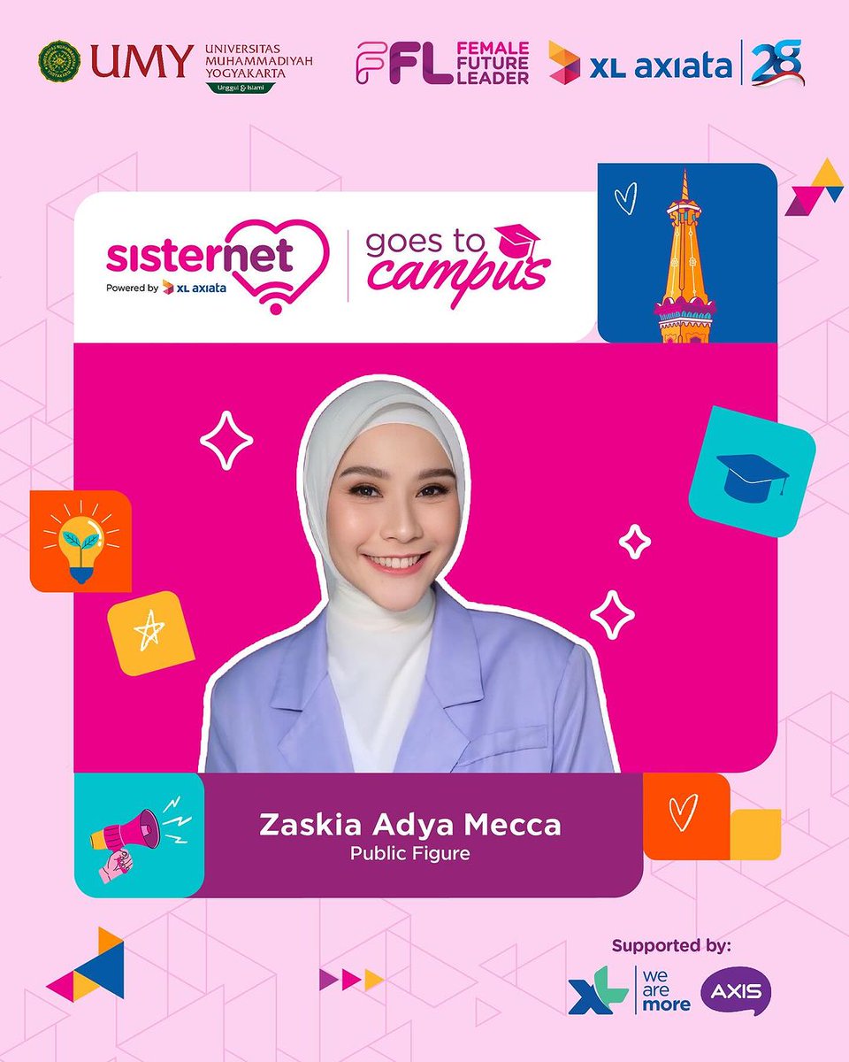 Zaskia Adya Mecca di Sisternet Goes to Campus UMY! 🎉

Nggak hanya akan sharing, tapi juga menginspirasi kita semua untuk terus bergerak maju, mengatasi batasan, dan meraih impian! ✨

#umyogya #umy #lpkaumy #cdcumy #mudamendunia #unggulislami