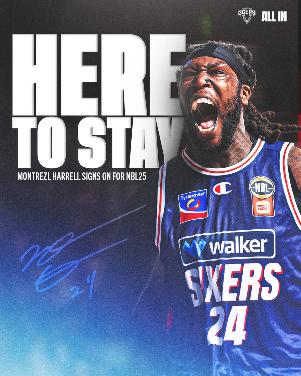 TREZ IS HERE TO STAY 😤👹

We are delighted to announce the signing of Montrezl Harrell for the remainder of the NBL25 season.

Read more ➡ bit.ly/4f5pjus

#ALLin #WeAreSixers