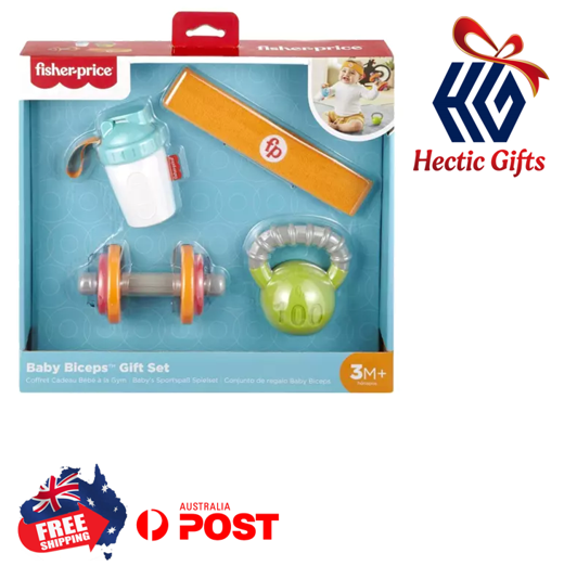HecticGifts's tweet photo. NEW - Fisher Price Baby Biceps Gift Set
https://t.co/yPsEMgp0lJ
#New #HecticGifts #FisherPrice #BabyBiceps #Baby #Toys #Giftset #Dumbbell #Rattle #KettleBall #Teether #SweatBand #ProteinShaker #Kids #Infants #Gym #Fitness #FreeShipping #AustraliaWide #FastShipping https://t.co/F5Qk1ViE8z