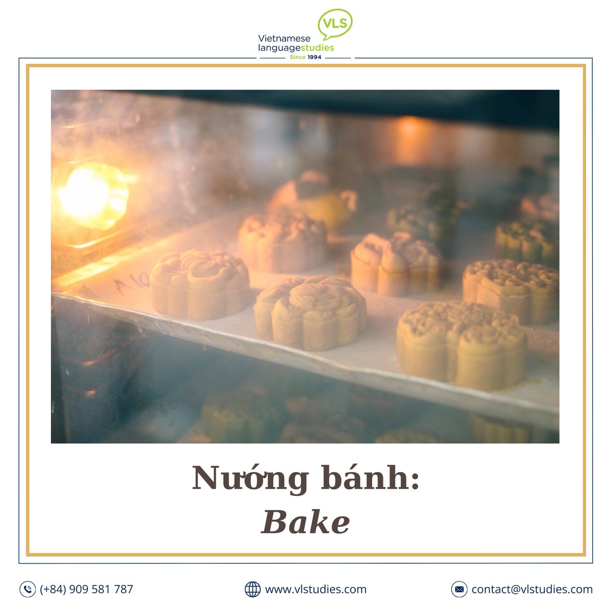 VLStudies's tweet photo. 🧑‍🍳 Boost your Vietnamese Vocabulary with the topic: Baking
At VLS, we're committed to providing a comprehensive learning experience that goes beyond language. Check out our free trial lesson: https://t.co/pUpurEREsP
#vietnamesevocabulary #learnvietnameseonline #vietnameseforexpat https://t.co/OR8hUp35z0