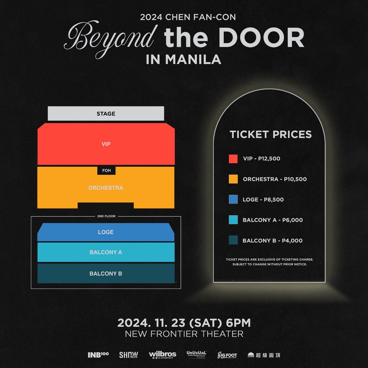 WilbrosLive's tweet photo. Just Announced 📣
𝟐𝟎𝟐𝟒 𝐂𝐇𝐄𝐍 𝐅𝐀𝐍-𝐂𝐎𝐍 
𝓑𝓮𝔂𝓸𝓷𝓭 𝐭𝐡𝐞 𝐃𝐎𝐎𝐑 𝐀𝐒𝐈𝐀 𝐓𝐎𝐔𝐑 𝐢𝐧 𝐌𝐀𝐍𝐈𝐋𝐀  
November 23 SAT 6PM
New Frontier Theater  

Tickets On-Sale: Oct 27 SUN 12PM
https://t.co/J8iVan5HCo and TicketNet outlets  

Fan Benefits include: Soundcheck, Send-Off,
Group Photo, Signed Poster and Exclusive Photocards 🤩
#CHEN #첸 #Beyond_the_DOOR_in_MANILA   #ASIATOUR