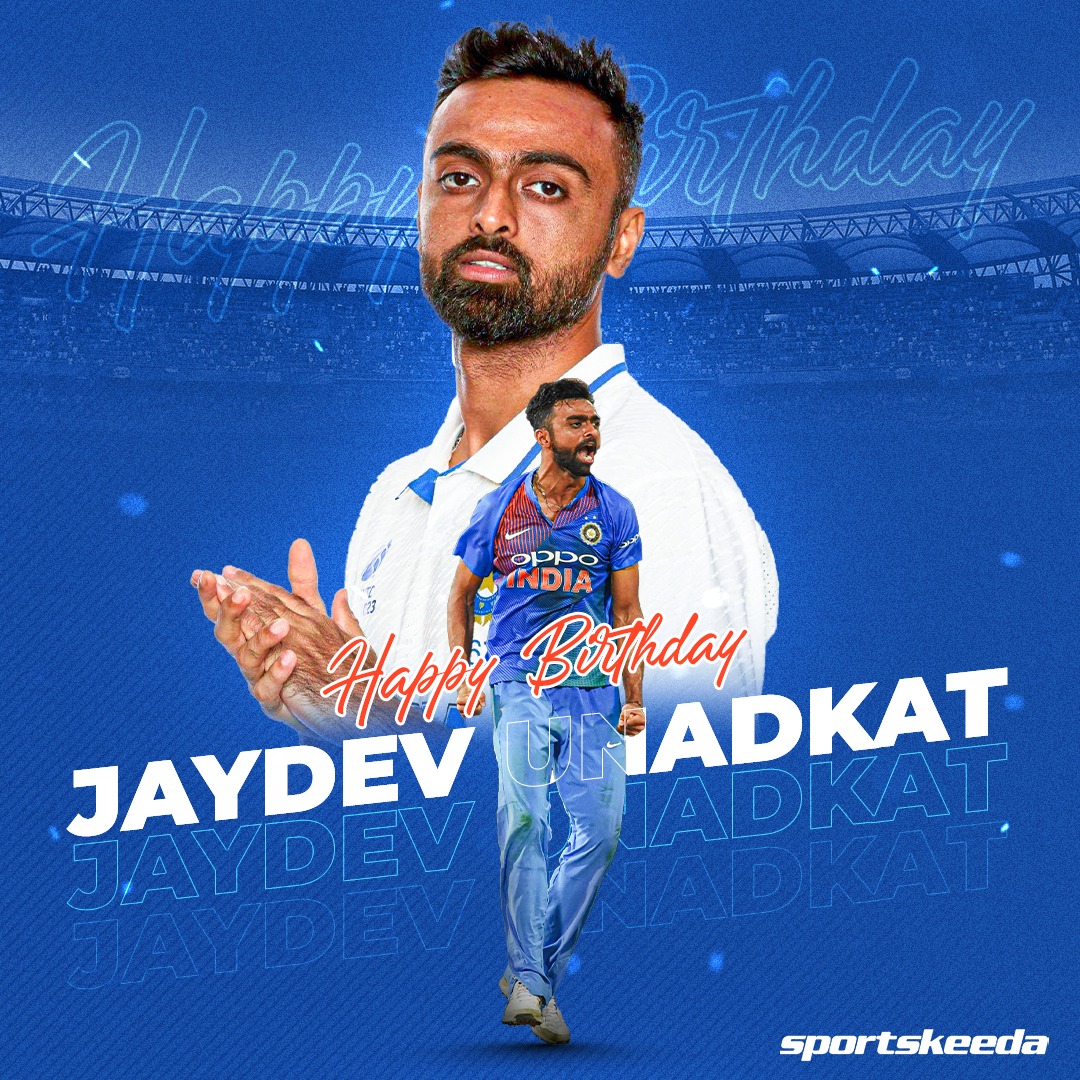 Sportskeeda's tweet image. 🏏 431 First Class wickets
🔥 179 List A wickets
💥 226 T20 wickets
🏆 2012 IPL winner with KKR

Wishing a very happy 33rd birthday to India’s left-arm pacer and one of the finest players in the Indian domestic circuit, Jaydev Unadkat! 🎂🇮🇳

#JaydevUnadkat #India #HappyBirthday