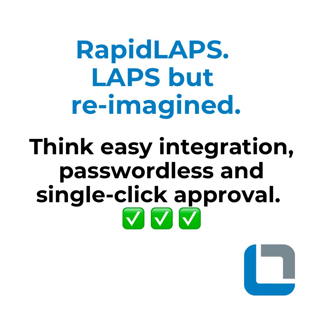 lithnet_io's tweet image. RapidLAPS is the latest feature in Access Manager. It provides all the benefits of LAPS, without EVER having to enter a LAPS password. Where best-in-class security meets uncompromising user experience. Learn more > lithnet.io/products/acces…
#Lithnet #Laps #Rapidlaps #Passwordless