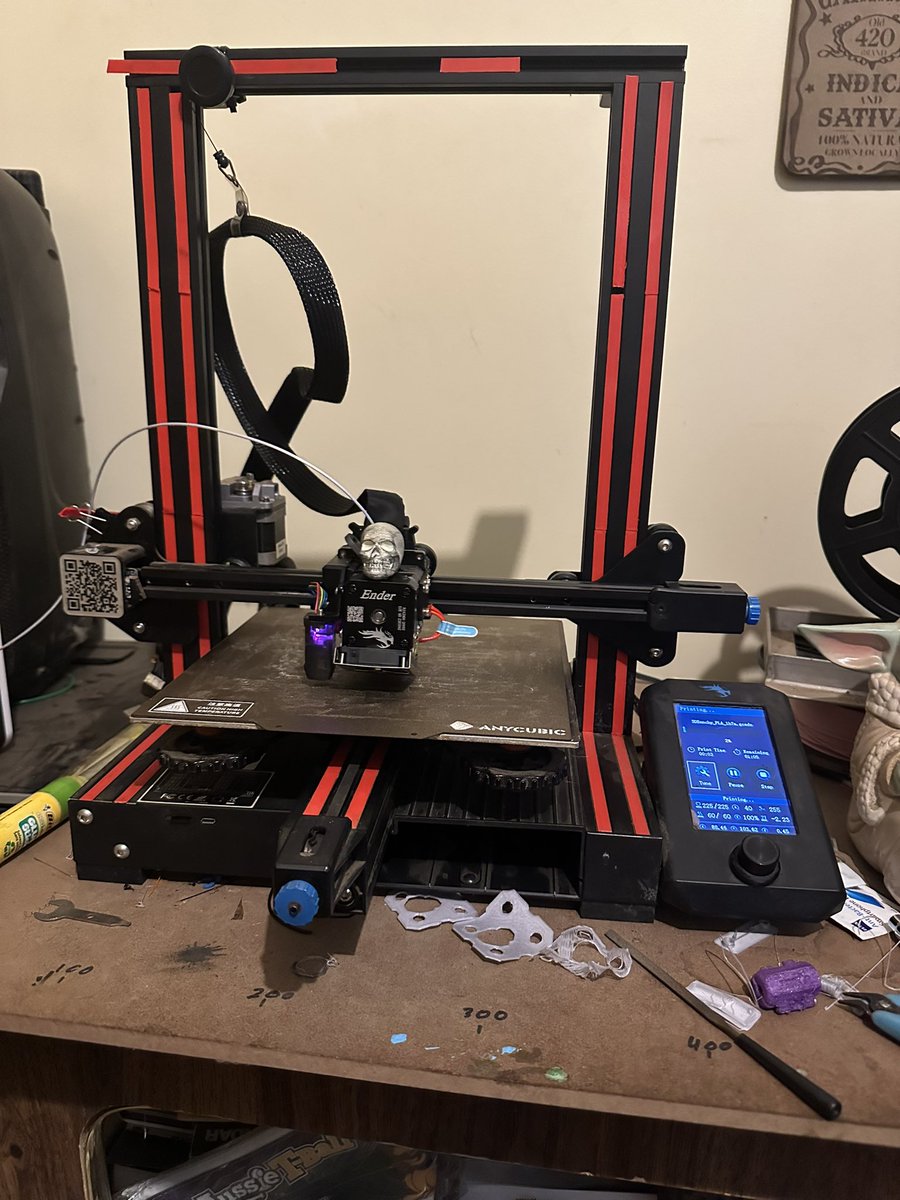 Finally added the sprite extruder to my ender3 v2 and added the mriscoc firmware looking forward to experiencing all the new features and speeds which I can now achieve #mriscocfirmwhere  #ender3v2  #3DPrinting