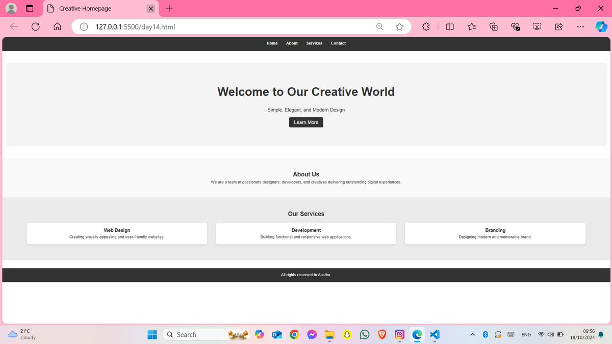 Deadly_ruch's tweet photo. 30 days of exploring in web development in both HTML and CSS.  #LUD14 of learning web development with #LearningutsavToday . Make this Dashain-Tihar #FestivalOfLearning with
@learning_utsav

Day 14 of learning web development using HTML and CSS. #LearningUtsav #day14oflearning https://t.co/wyrhytIVBP