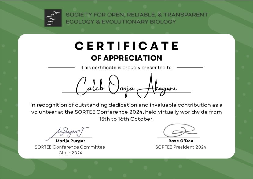 HisCaleb's tweet photo. Got my beautiful flowers from @sortecoevo
Watch the two plenary sessions by @hcp4715 and @KateLaskowski as well as introductory & closing remarks by @rose_odea
https://t.co/oL1Yz0nI7f
Volunteer with SORTEE
https://t.co/LJieP5rCQE
#SORTEE #OpenScience #Conference #Volunteer https://t.co/VlXpNkL4dK