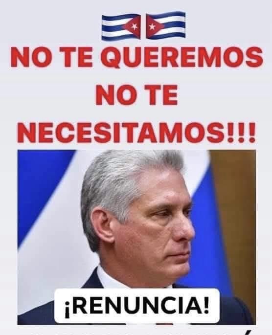 tanroleo's tweet photo. @AsereYaPing Ahora si no es novela, es que no queda nada más para que el país funcione y no lo pueden ocultar. Se acabó, no hay más opción que la calle. Es lo que toca: la calle #CubaPaLaCalle #CubaFailedState #StopCubanGenocide #AbajoLaDictaduraCastroCanel https://t.co/VUOrzzmRMx
