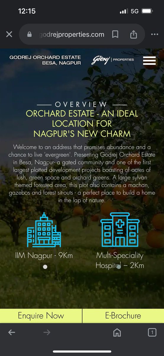 VishwaSahoo's tweet photo. @GodrejProp Godrej sold plots in Godrej Orchard Estate, Nagpur as “gated” and charged a premium. Now, post-sale deed, they’re handing over non-gated plots. They’ve removed “gated” from ads, affecting 600+ plot owners and resulting in a ₹500Cr fraud.

#ConsumerRights #RERA https://t.co/7THiTEEiOe
