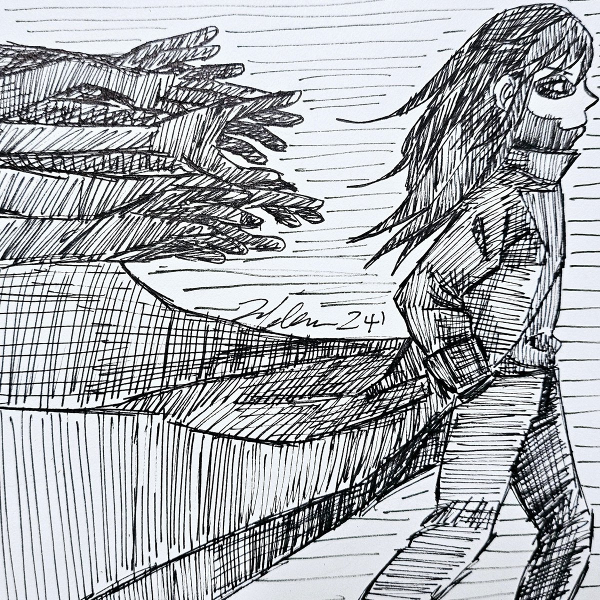 T_Chryses's tweet photo. #undead rising - death follows
Pt 2/
#drawtober2024 #drawtober https://t.co/lj363wsvF8