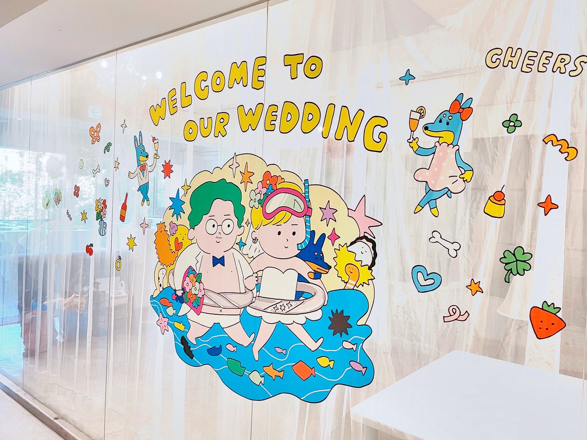 sy6_illust's tweet photo. 先日結婚パーティをしまして、色々作ったのでまとめました💐(リプへ続く) https://t.co/WitFF0wu6s
