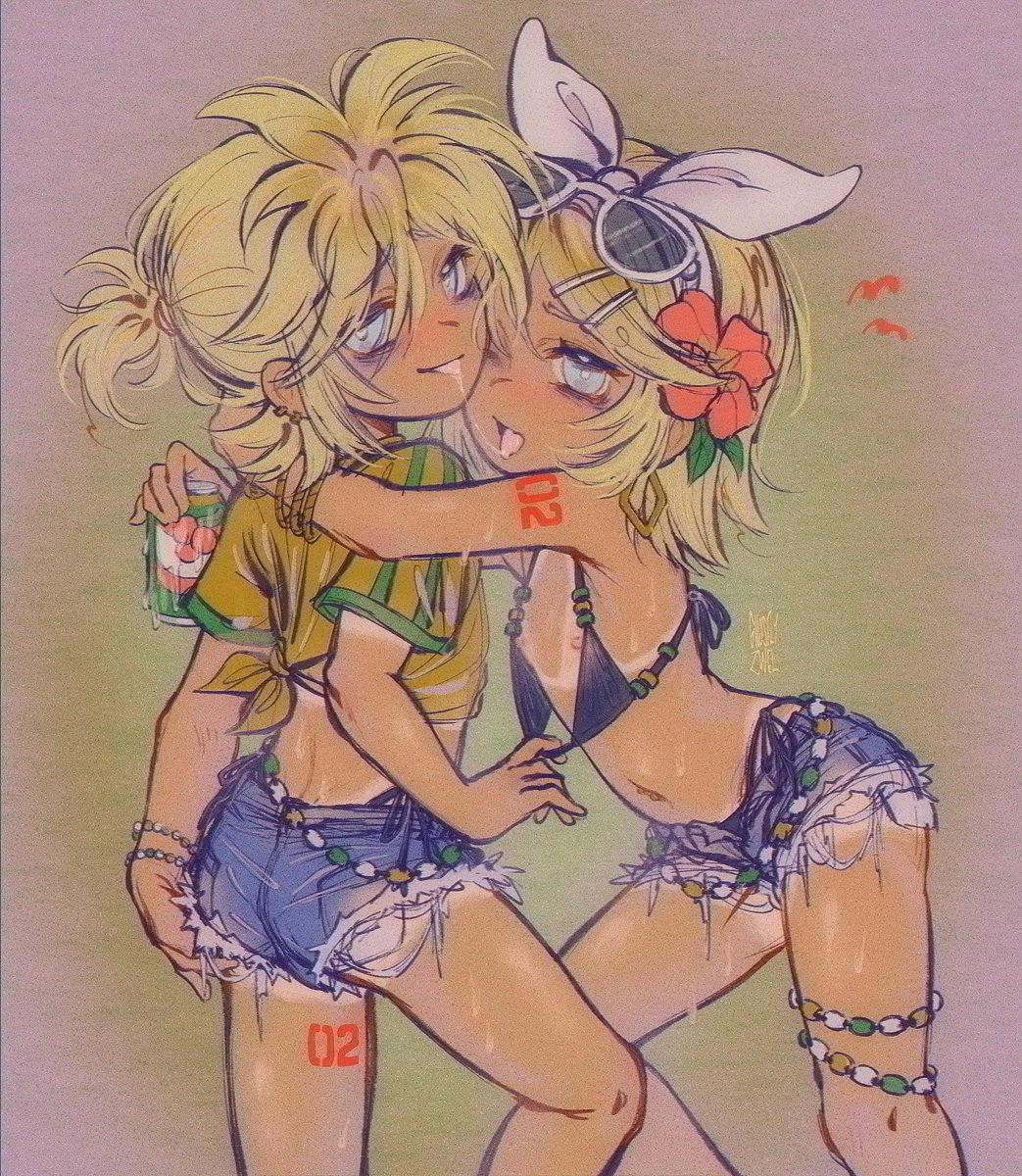 gh0sttnacht's tweet photo. the kagamines go to brazil 💛 https://t.co/KlCLaPPGoe