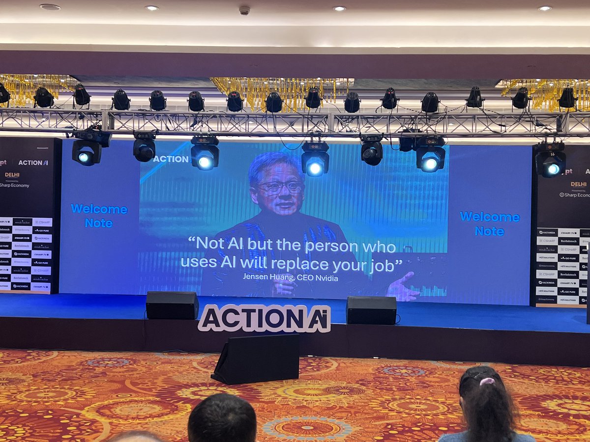 praveshdubey99's tweet photo. Excited to explore the future at #ActionAi Conference!

#ActionAIConf #Radissonblue @CsharpCorner 

AI won’t replace your job. But someone using AI will.

@mcbeniwal @inform2atul @GitHubCopilot https://t.co/nCl23obicy