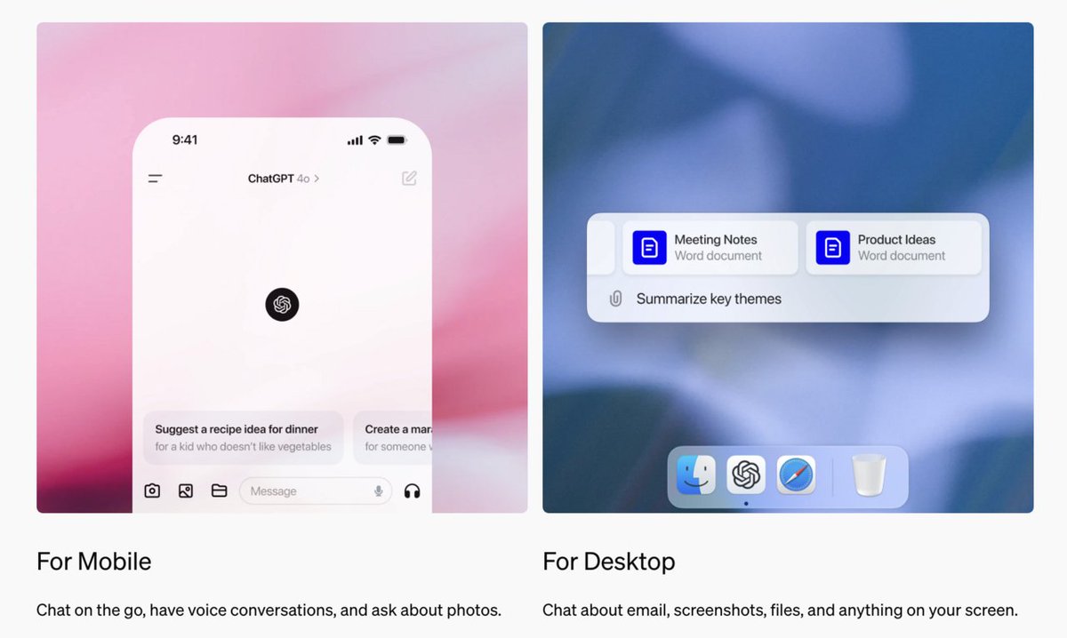 vlruso's tweet image. OpenAI Introduces ChatGPT Windows App

itinai.com/openai-introdu…

#ChatGPT #WindowsApp #ProductivityTools #AIIntegration #VoiceCommand #ai #news #llm #ml #research #ainews #innovation #artificialintelligence #machinelearning #technology #deeplearning 
@vlruso
