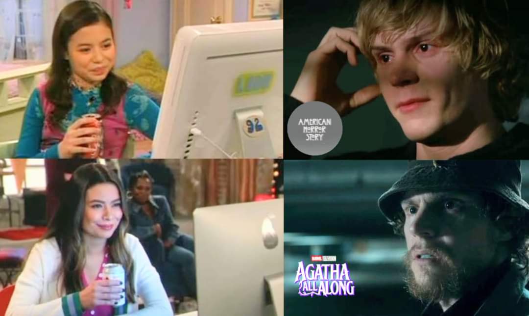 AHS_Mania's tweet photo. Siempre me emocionaré de verte Evan Peters, tal cual lo hice la primera vez muchacho.
#AHS #AmericanHorrorStory #EvanPeters #Carly #Agatha #agathaallalong #ralphbohner #wandavision #quicksilver #Wanda #wandamaximoff #maximoff #maximoffbrothers #hermanosmaximoff #MurderHouse https://t.co/RrOn4zq1JU