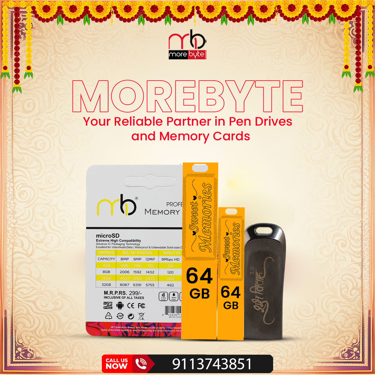 MorebyteTech's tweet photo. Light up your Diwali celebrations with Morebyte Technology! 🎆💻 

Whether it’s sharing memories or storing precious moments, our reliable pen drives and memory cards have got you covered this festive season. Celebrate with peace of mind, knowing your data is safe and secure! 🪔 https://t.co/3m8MRnba1y