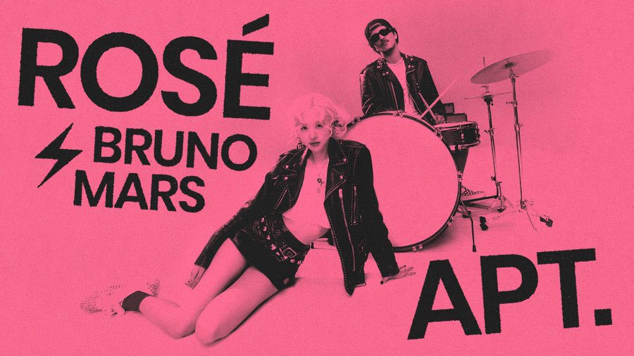 JackieKRR's tweet photo. The song is so good that I have already started to loop the single

APT OUT NOW
#ROSE_BRUNO_APT #ROSÉ https://t.co/VJt3pKUAHx