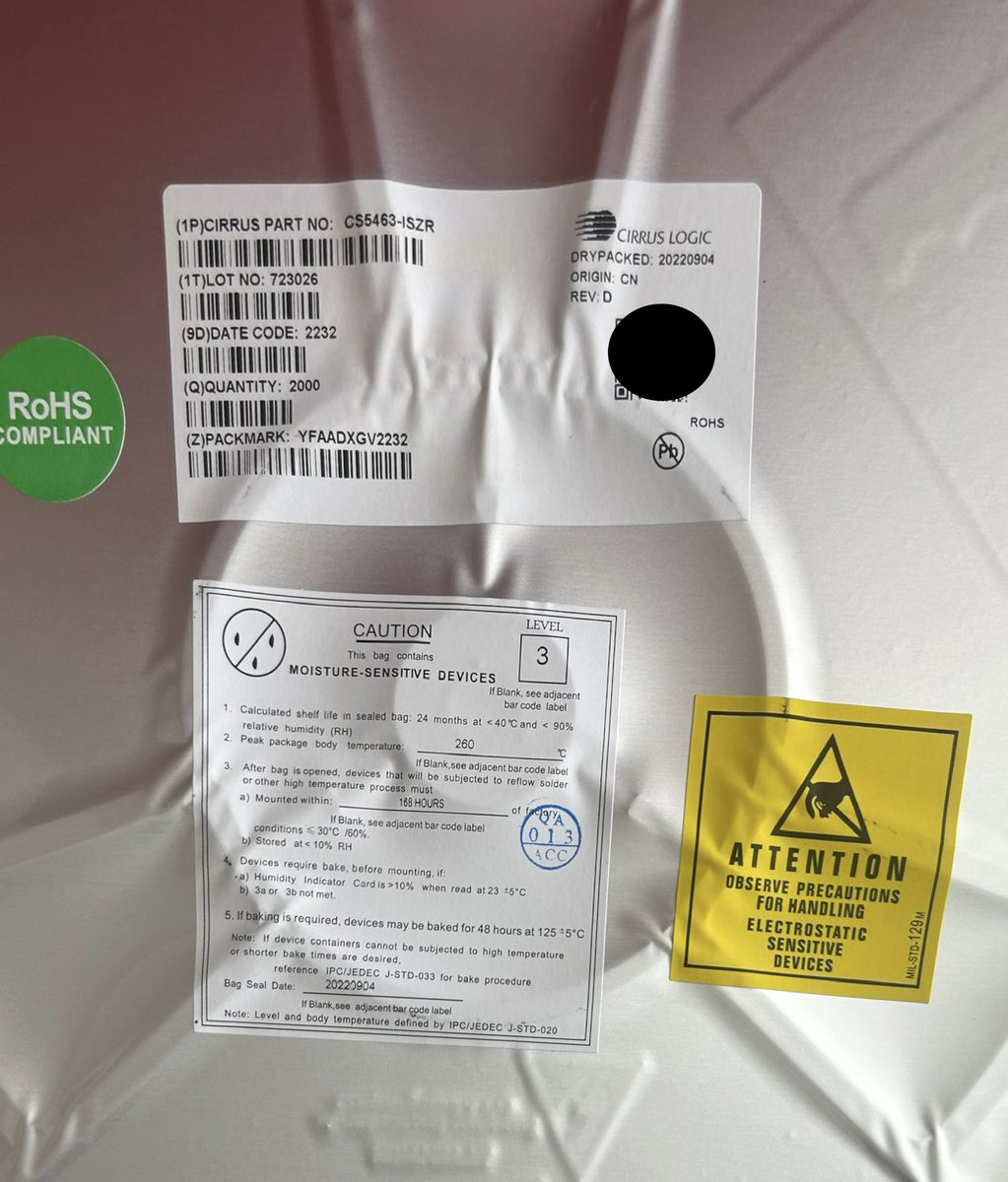 JingtongxinTech's tweet image. REALTEK Series RTL9311-CG; 
CIRRUS LOGIC Series CS5463-ISZR; 
FM(FUDAN MICROELECTRONICS) Series FM17520-QNA-T-G. 
#REALTEK #CIRRUSLOGIC #FM #FUDANMICROELECTRONICS #MCU  #IC #MICROELECTRONICS #OEM #ODM #EMS #PCBA #PCB #MOSFET #igbt  #INTEGRATEDCIRCUIT #Semiconductors