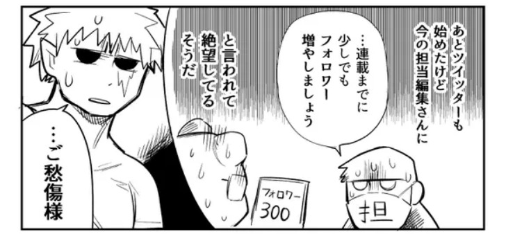 ちょうど3年前あたりでTwitterのフォロワー300人
3年間いろいろやってやっとこさ現在40000人
そして今ブルースカイのフォロワー300人
また3年後にどうなってるやら