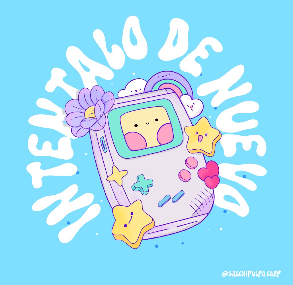 salchipulpocorp's tweet photo. Aunque sea difícil vuélvelo a intentar 

#illustraion #gameboy #videojuegos https://t.co/Q1RqlOn9cm