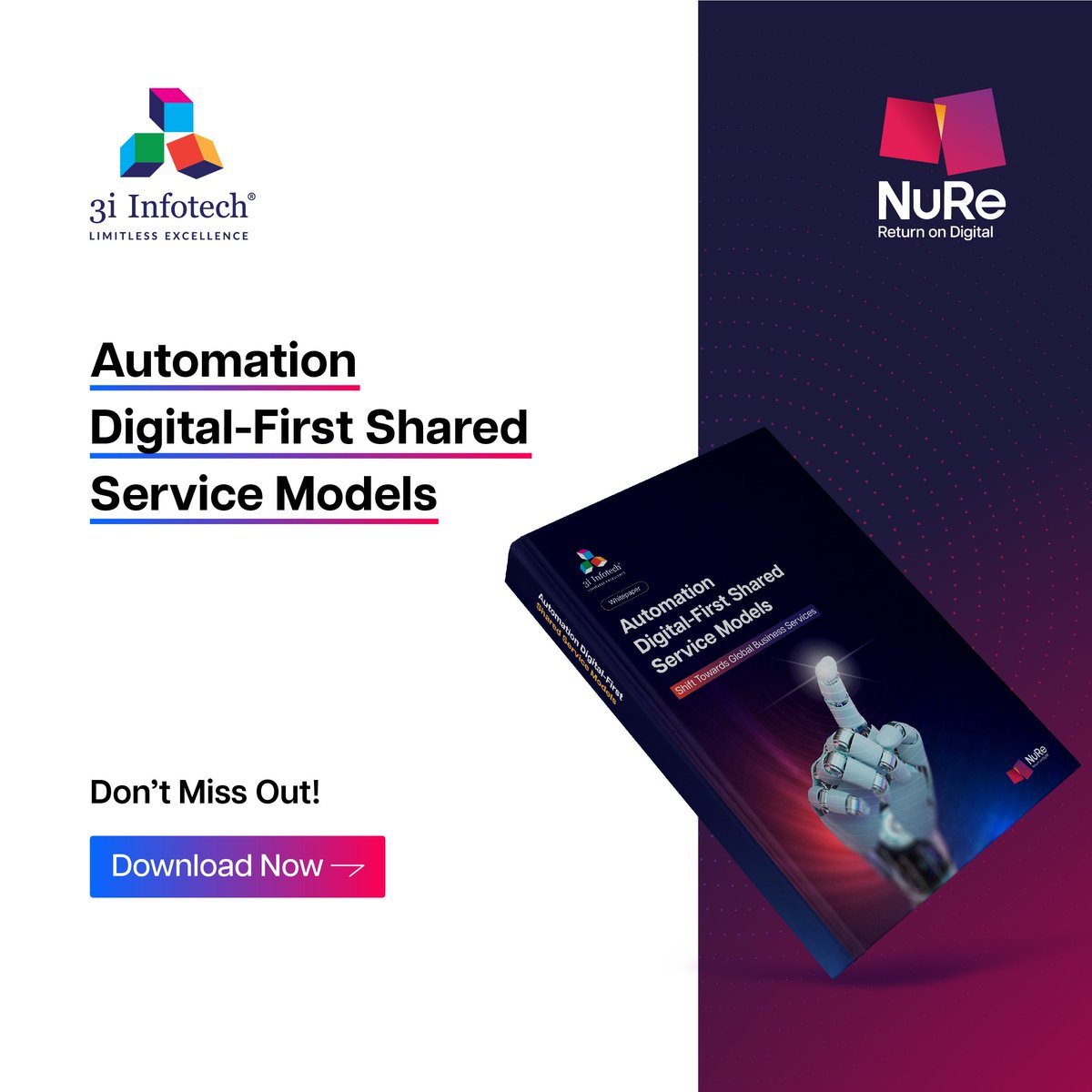3iInfotech's tweet image. Unlock the potential of #Automation with our latest whitepaper on #DigitalFirst #SharedService Models. 
 3i-infotech.com/download-white…

Learn how to streamline operations, enhance #efficiency, and drive cost savings through innovative strategies.

 #DigitalTransformation #3iInfotech