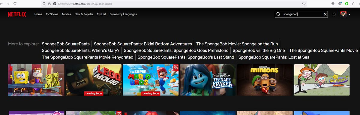 AlmostRabid's tweet photo. @NEBULAZER_ In addition... not allowed to watch Spongebob Squarepants?  Are you frickin kidding me?  Screenshot of your Netflix profile attached. https://t.co/sEUxFg3xYX