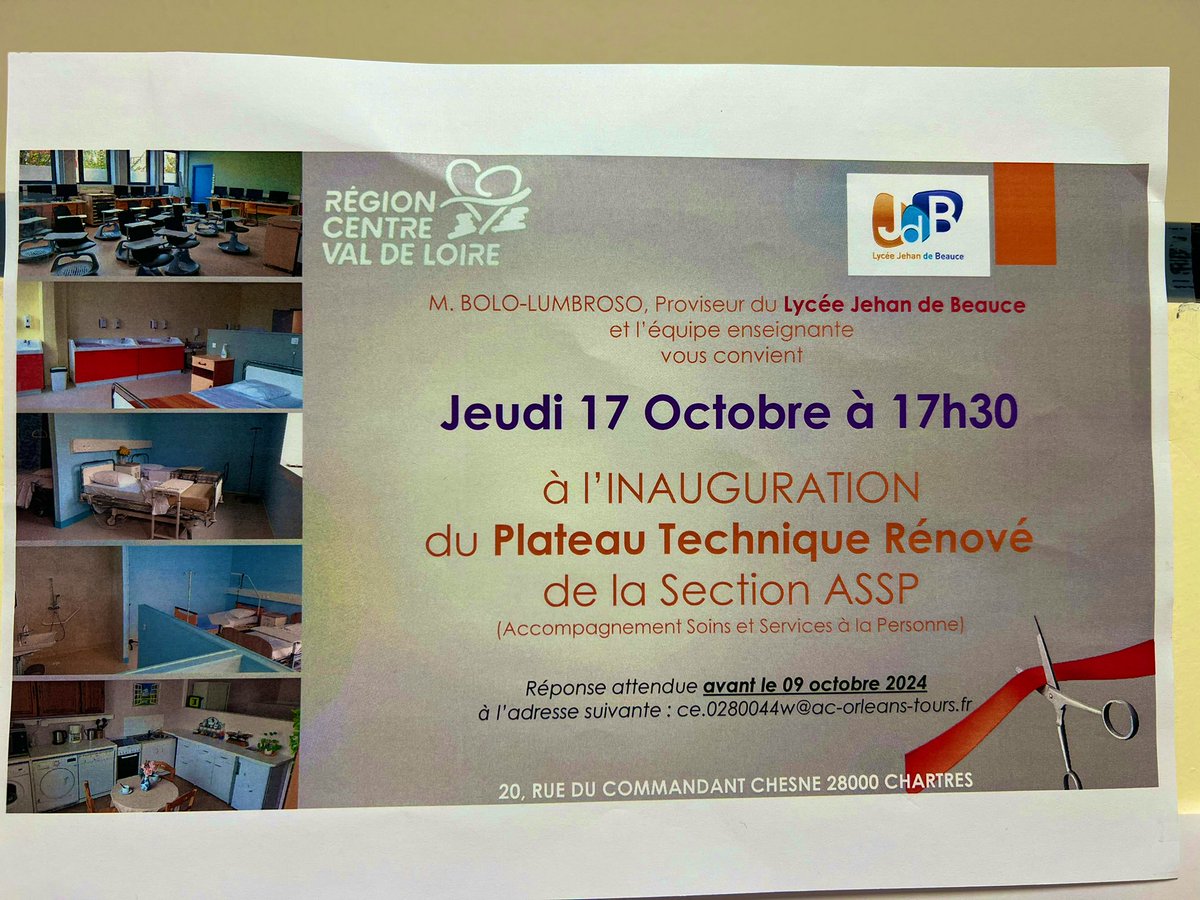 JdbLycee's tweet photo. Après quelques travaux, enfin l’inauguration des salles de notre pôle Service à la personne.
À domicile ou à l’hôpital, les élèves disposent des conditions réelles pour mieux apprendre. Un grand merci aux équipes et partenaires qui ont permis la réalisation de ces rénovations. https://t.co/upOBsvqwJe