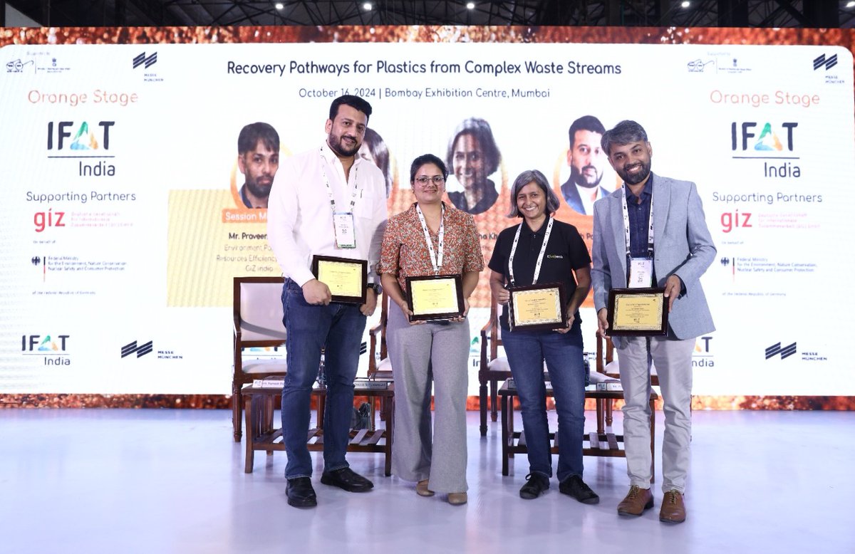 karosambhav's tweet image. We were delighted to be part of the @IFAT_mmi panel discussion on "Recovery Pathways for Plastics from Complex Waste Streams", held on 16th October' 24 at the #BombayExhibitionCentre in #Mumbai.

#CircularEconomy #AbtohKaroSambhav #IFATIndia2024 #WasteManagement #TwitterX