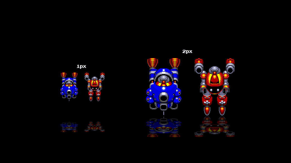 Happy 30th anniversary to Sonic 3 and Knuckles. Boss rush #pixelart #mockup made in #aseprite in style of Trials of Mana with boss using the original Sega Genesis palette from a boss sprite.  #ドット絵