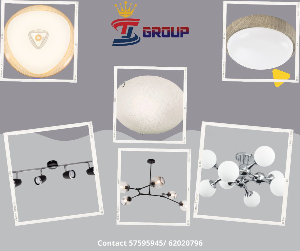 CompaniesTj's tweet photo. LIGHTING 
Brighten your space with TJ Group! 💡✨ From sleek downlights to stylish ceiling fittings, we’ve got the perfect lighting solutions for every room. Transform your home or business with quality and elegance. 
CONTACT US NOW!!! https://t.co/6xdiI715zG