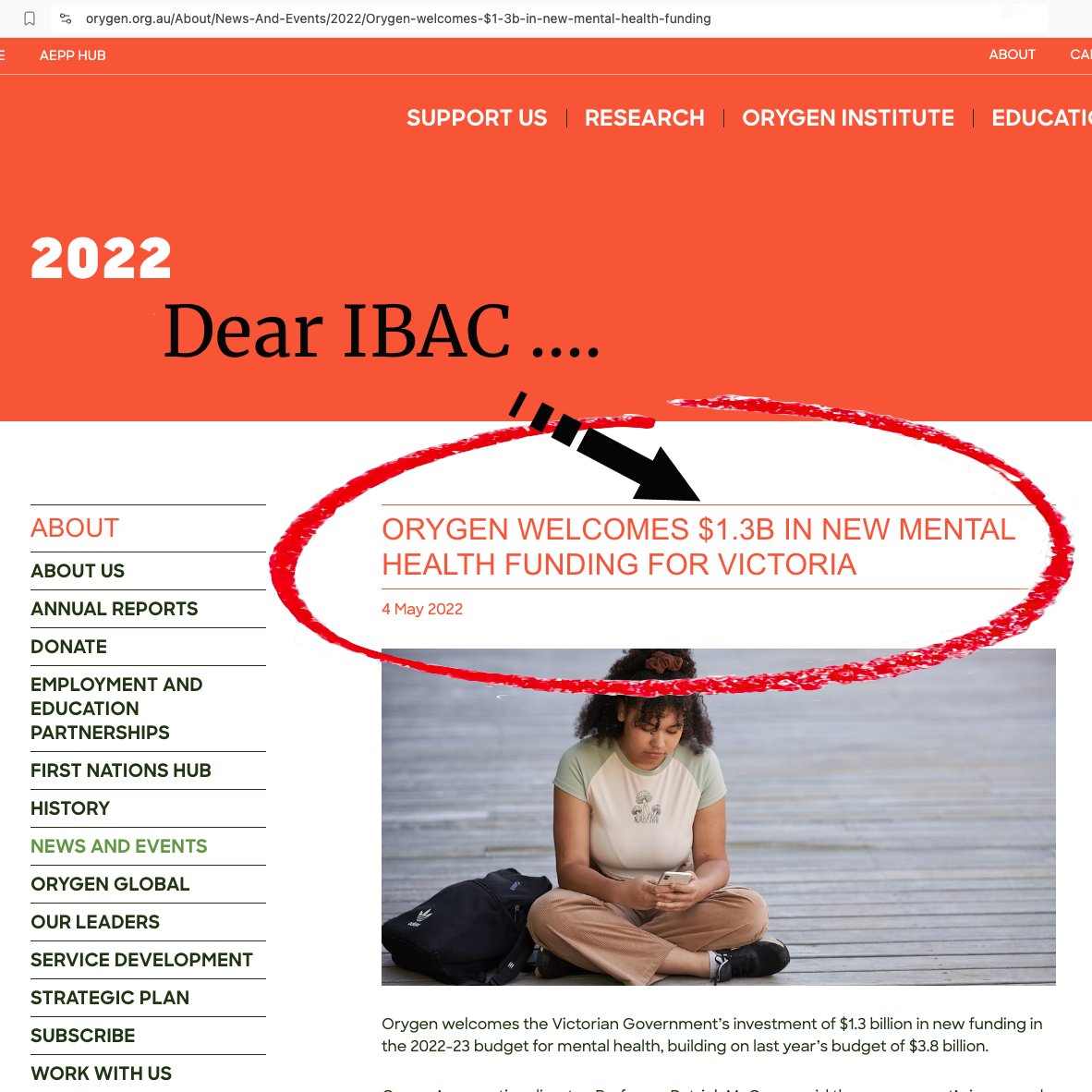 Piazza_VIC's tweet photo. Dear IBAC, now we get it. Dan Andrews pumps $1.3 billion to ORYGEN and ORYGEN kiss Dan's arse with a nice plum job. Please investigate. Regards, the fed-up people of Victoria.

#OryGen #DanAndrews #MentalHealth #Corruption #JacintaAllan #IBAC