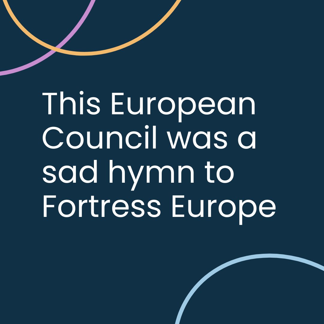 We’re appalled by the growing support, from many member states and the Commission, around the idea of sending people to deportation centres outside the EU. We expect and demand better from a Union supposedly founded on values of human dignity and human rights.
#EUCO #migration