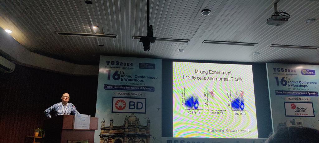 Sindhura Lakshmi (@lakshmikoulmane) on Twitter photo #FlowTCS2024 Dr. Brent Wood explains the origins of Hodgkin lymphoma #FlowCytometry <a href="/CytometryIndia/">THE CYTOMETRY SOCIETY</a> meeting #FlowTCS2024 Dr. Brent Wood explains the origins of Hodgkin lymphoma #FlowCytometry <a href="/CytometryIndia/">THE CYTOMETRY SOCIETY</a> meeting