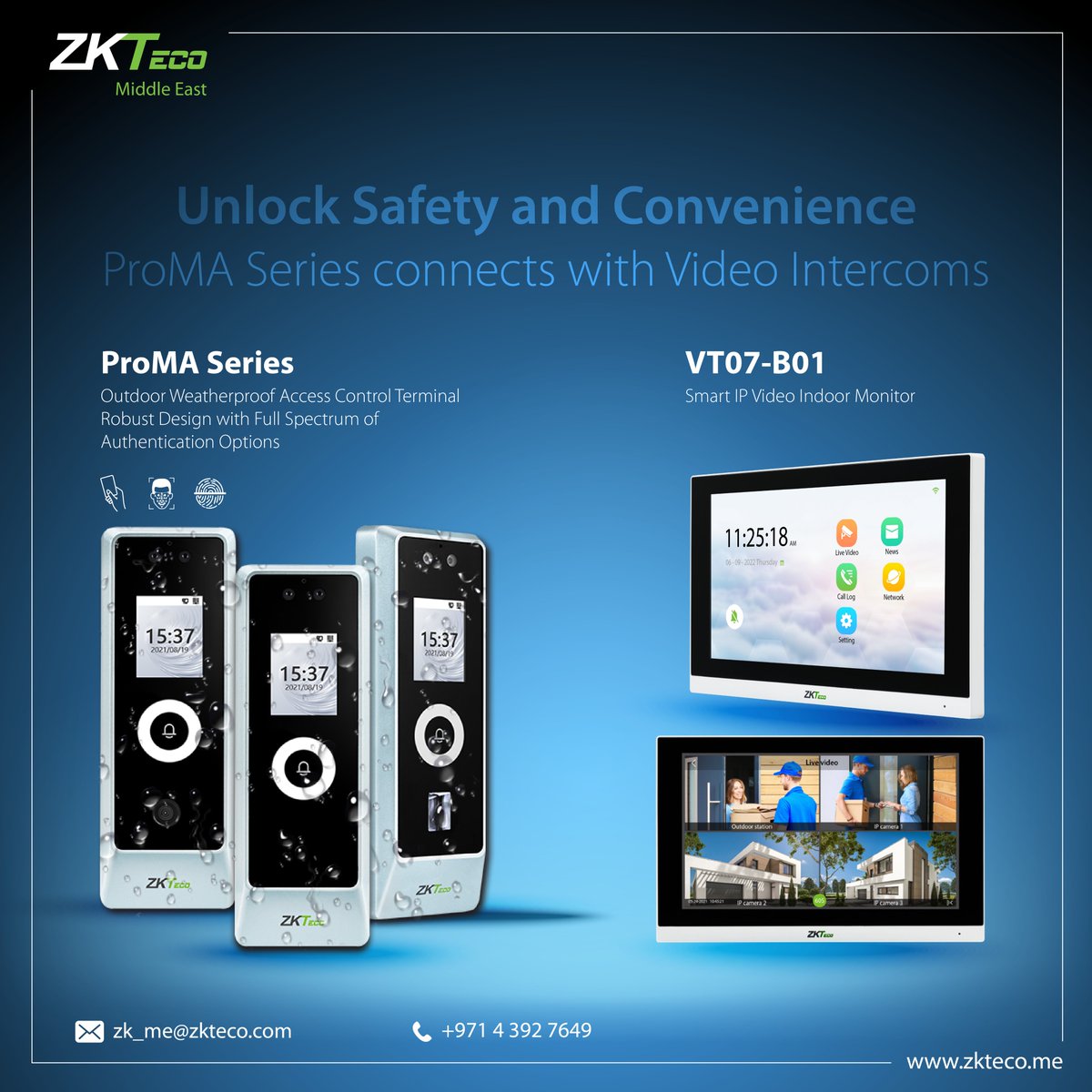 ZKTecoME's tweet image. 🚀Elevate Your Access Control Experience with our Video Intercoms and ProMA Series.
Connecting you with safety, one doorbell at a time.

Learn More
Visits Our Website: zkteco.me/product-detail…
Contact our team📩 zk_me@zkteco.com 📞 (971) 04 3927649

 #promaseries #videointercom