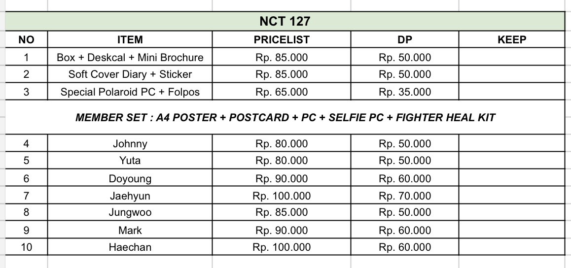 kpopbhoomigift's tweet photo. [OPEN SHARING] SEASON GREETINGS 2025 NCT 127

‼️NOTE‼️
INTERASIA = MEMBER SET NO POB (BISA REQ WITH POB) 

Fullslot langsung co~
Harga Pair bisa lebih murah (DM!)

❌PACKING https://t.co/ZrwC2N2BC4