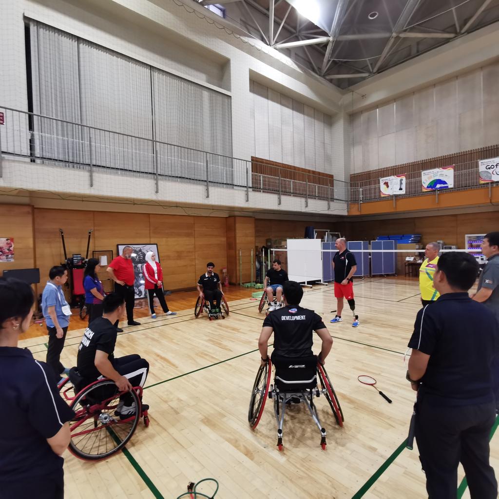 wschooi's tweet image. Paralympic virtues: Determination, Inspiration,  Courage &amp;amp; Equality (DICE). Being an athlete is tough, but being a para-athlete is even tougher. 

Regional Sports Training (Para Badminton Coaching Course and Players Training Camp) in Tokyo. 
#badmintonasia #parabadminton