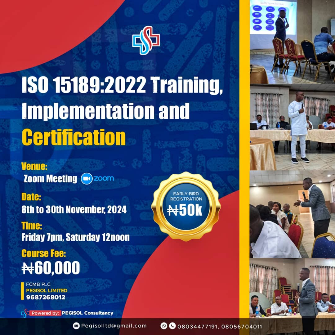 ISO 15189 2022  Training Certification.

Pre Registration  Link 
chat.whatsapp.com/L5yyv1DPYowLlw…

Register  today