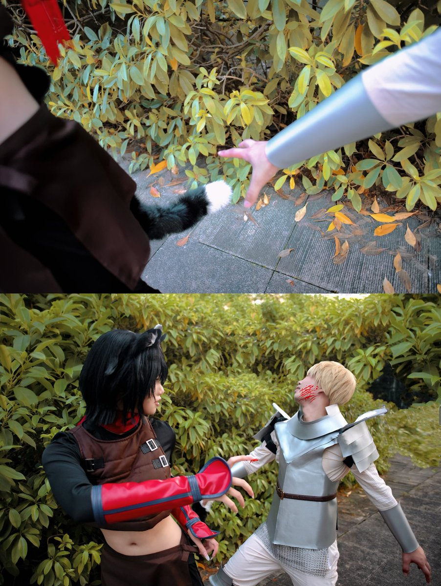 PaFu_0116's tweet photo. “吃了魔物會得奇怪的病，最後變成魔物啊！”
“所以我不想吃！！！”

萊歐斯：阿藍
攝影：南山夜雨

#ダンジョン飯 #イヅツミ #ライオス 
#DeliciousinDungeon #Izutsumi #laios 
#迷宮飯 #伊津津美 #萊歐斯 #cosplay https://t.co/OcE1k6GXoT