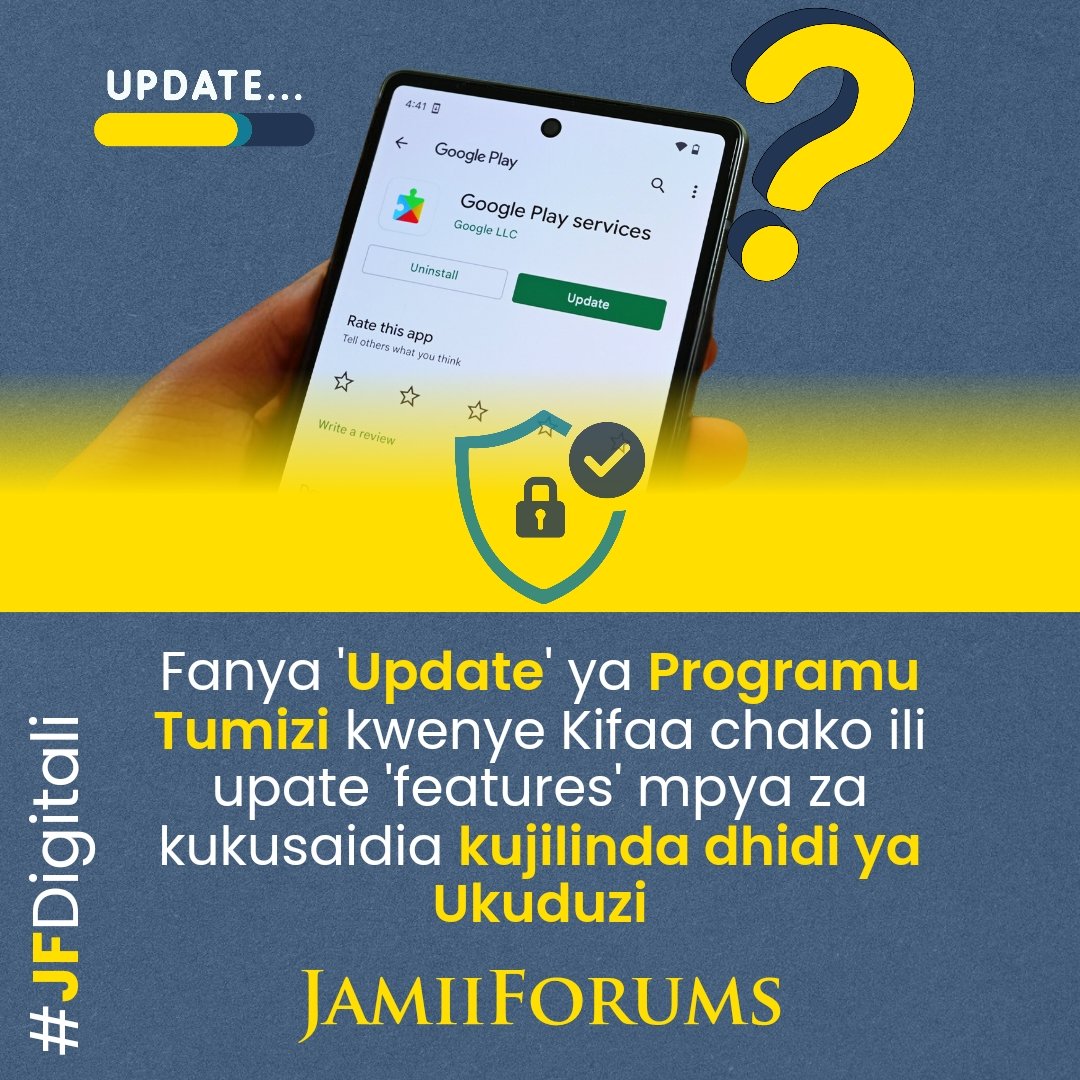 JamiiForums's tweet image. #DIGITALI: Watengenezaji wa Programu Tumizi (Application) hugundua Madhaifu ya kimfumo mara kwa mara na kutoa masasisho ili kufanya Mifumo hii ya Kidigitali kuwa salama zaidi

Moja ya sababu muhimu za kusasisha programu za Kidigitali ni kuziba mianya ya Kiusalama. Kadri muda