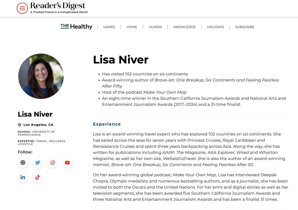 LisaNiver's tweet photo. My article on @readersdigest: New Study: This Is the Airline Most Likely to Bump You
https://t.co/ZPa2Jp5ORw
#readersdigest #airline #travel #upgradedpoints @upgradedpoints #study https://t.co/tnkVNAxtx3
