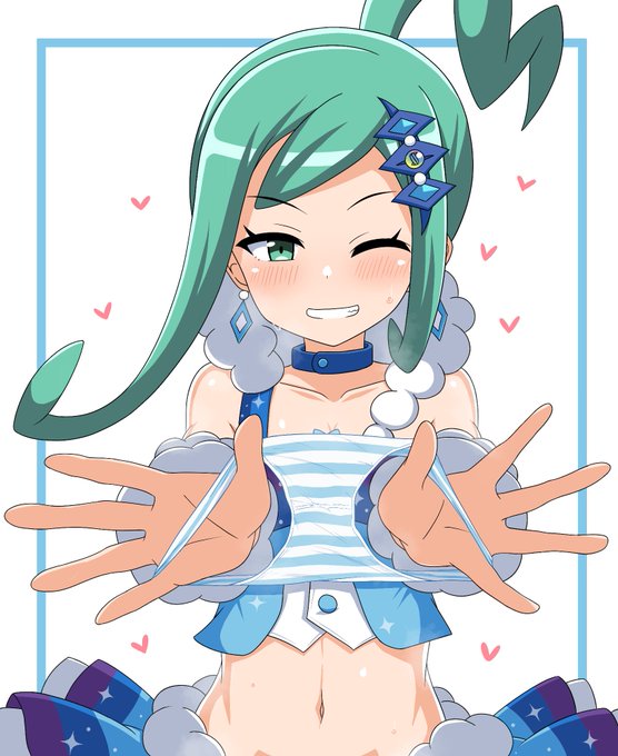 ポケモンのルチアちゃんからパンツをもらう
こちらXでのイラストリクエストで描かせていただきました～! 