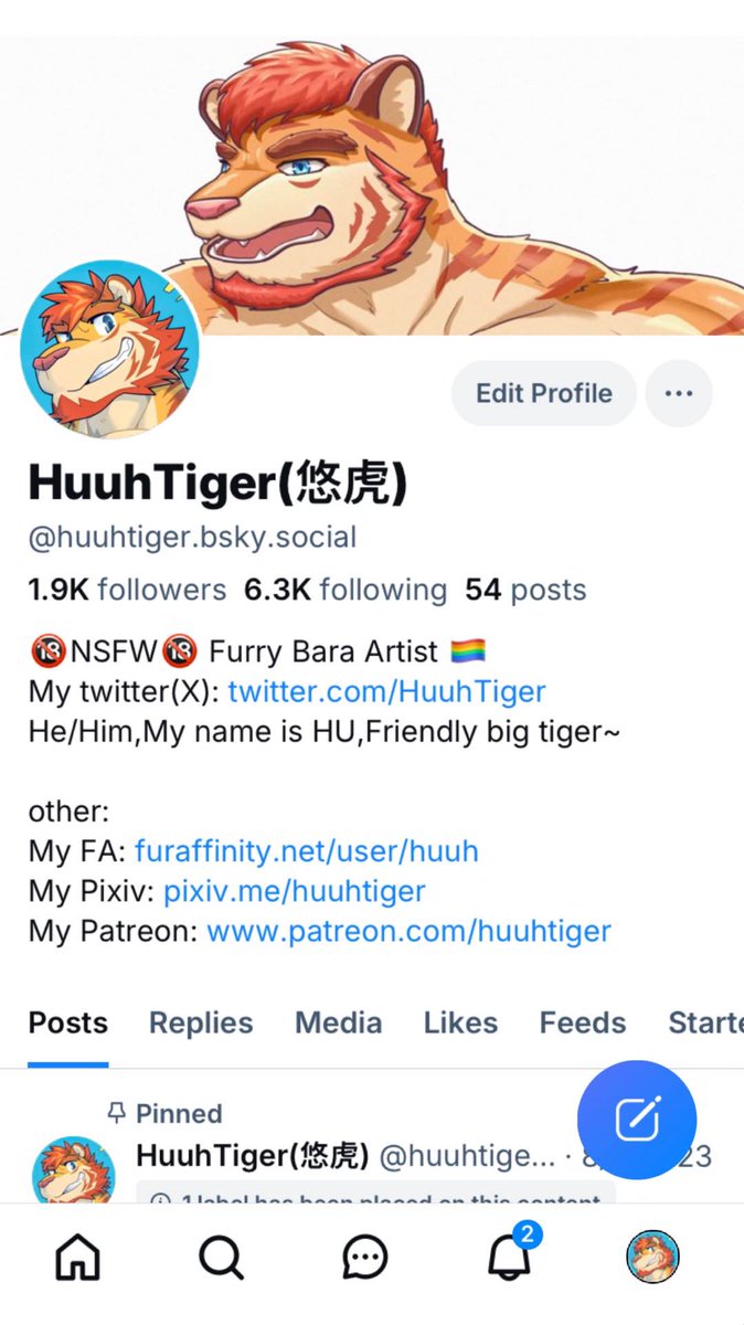 HuuhTiger's tweet photo. Hello~ Everyone, I'm a NSFW Bara furry artist,You can call me "HU" or "悠虎"  :)
The first picture: My Bluesky( https://t.co/20WN4VJQwF )
The second picture: My Telegram Channel(https://t.co/EtBHrWgaeY)
The third to fourth pictures: This is me~ https://t.co/64lfYcKAEc
