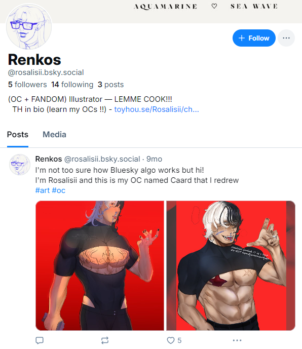 Rosalisii's tweet photo. hey. only here to promote my socials. 
  im on bluesky/cara/insta -- ill follow moots back !!
im active on cara and post art on my insta stories ! https://t.co/C9q87Kpb9k