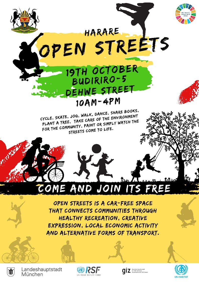 TreeKnowers's tweet image. Join us tomorrow, the 19th of October in Budiriro 5 on Dehwe Street for the Harare Open Streets. We will be there!