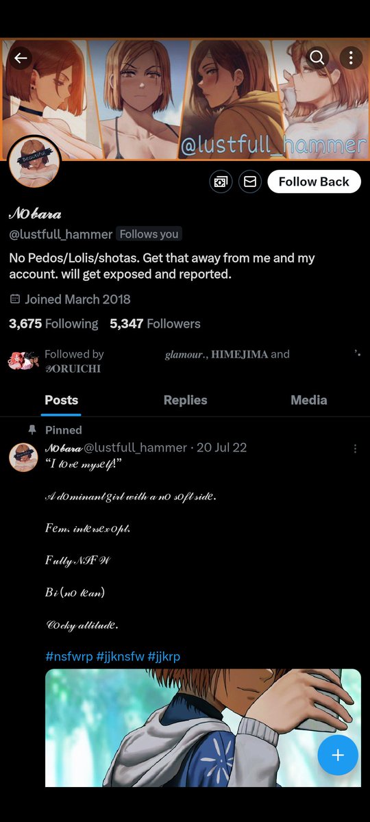 Fastes block ever

Nobara is a minor ,  remember that .