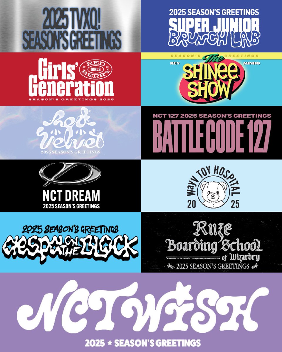 💗sm artists 2025 sg season greeting order open
➡️site pob ⭕️
➡️ all site available 
Aespa riize nct127 nctdream wish tvxq exo sj
⭐️Proxy buy checkout purchase service korea 
💙direct deliver to your warehouse 
💙total proxy 0.3~
💙dm or kkt pls
➡️open.kakao.com/me/sr5Eb1Wc