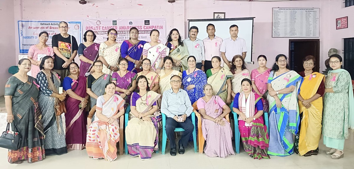 LegalAssam's tweet photo. #PratishrutiCancerPalliativeTrust organized #BreastCancerAwareness program in association with Consumers Legal Protection Forum, Jyotishikha Women Coordination Parishad and Dinjyoti Foundation in Panjabari,Guwahati on 5th October 
#brestcancerawarenessmonth #brestcancerprevention https://t.co/4GMIJ8iiny