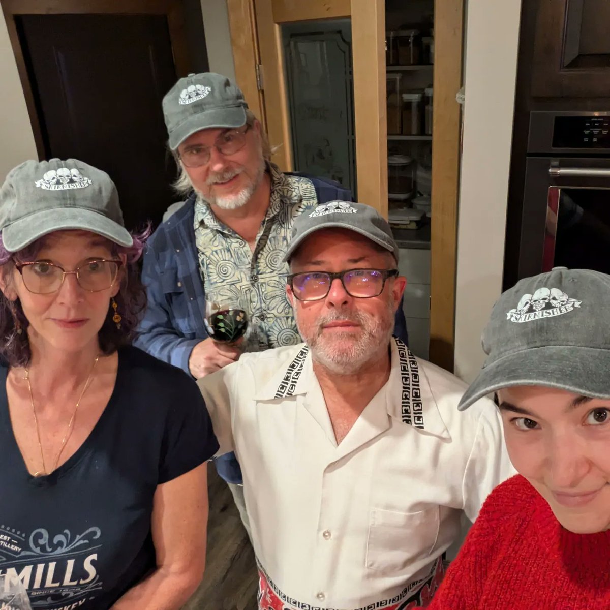 Amanda Kahl (@ageofnight) on Twitter photo First day of <a href="/SkirmisherGames/">SkirmisherPublishing</a> weekend and our first day shenanigans included SCLAMtinis and custom hats. First day of <a href="/SkirmisherGames/">SkirmisherPublishing</a> weekend and our first day shenanigans included SCLAMtinis and custom hats.
